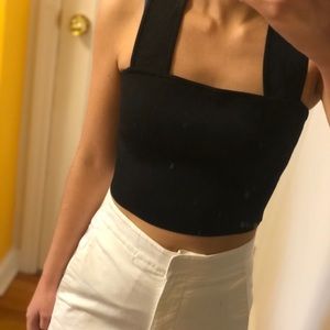 Aritzia Babaton Torsten sculpt knit tank top black size S